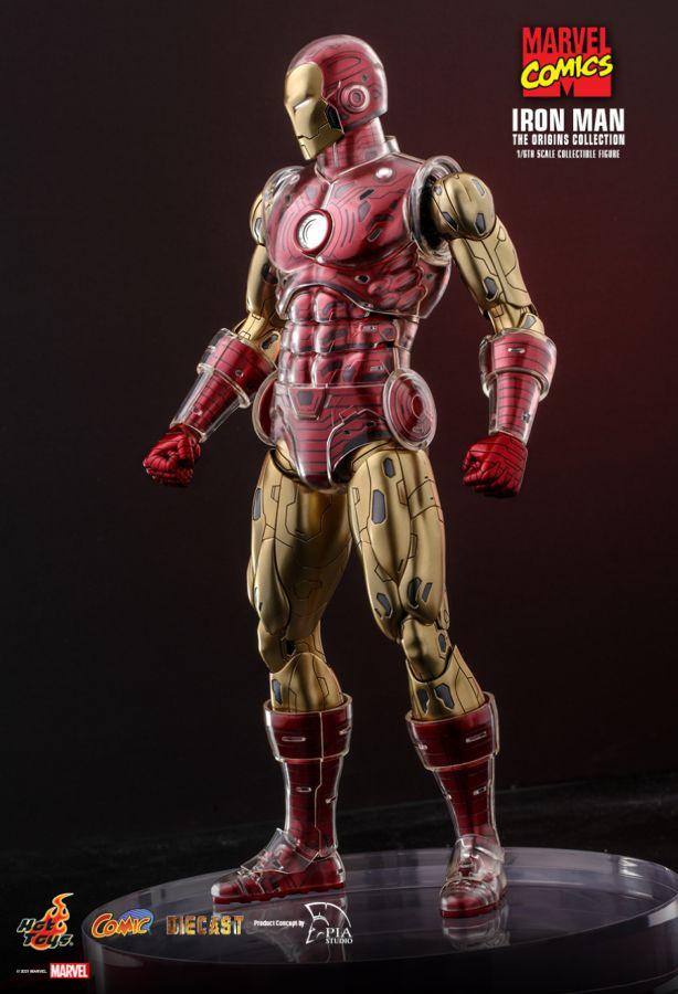 HOTCMS07D37 Marvel Comics - Iron Man Origins 1:6 Scale 12" Diecast Action Figure - Hot Toys - Titan Pop Culture