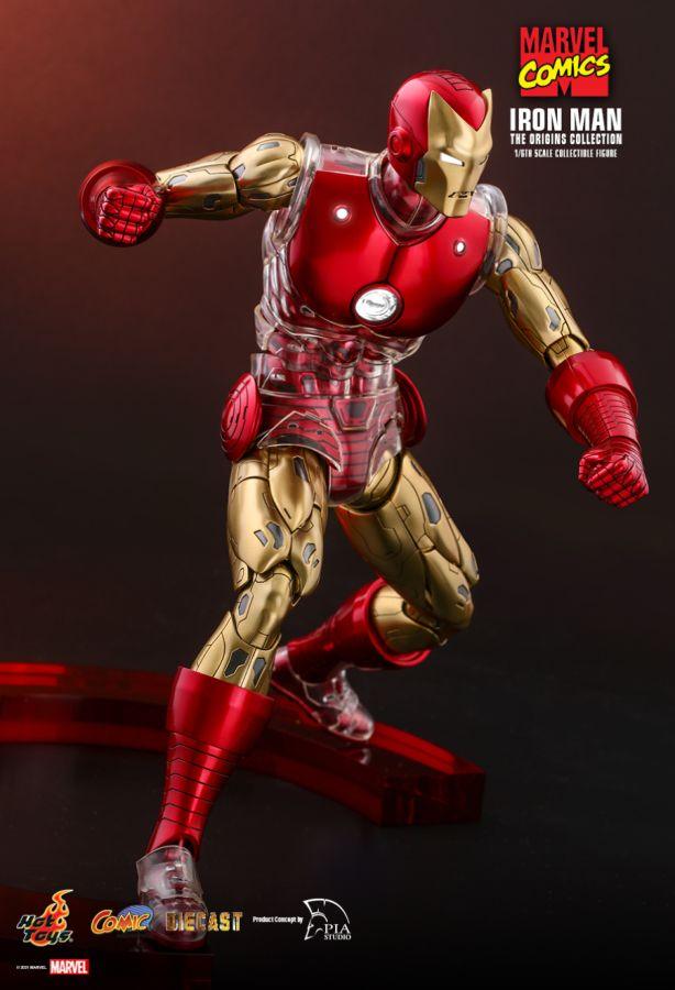 HOTCMS07D37 Marvel Comics - Iron Man Origins 1:6 Scale 12" Diecast Action Figure - Hot Toys - Titan Pop Culture