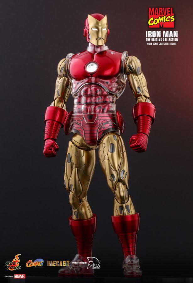HOTCMS07D37 Marvel Comics - Iron Man Origins 1:6 Scale 12" Diecast Action Figure - Hot Toys - Titan Pop Culture