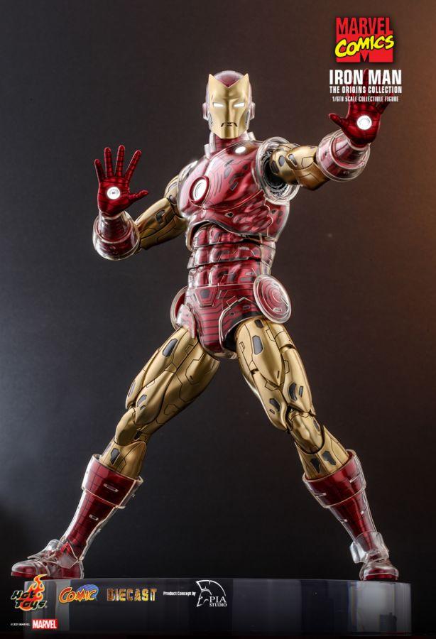 HOTCMS07D37 Marvel Comics - Iron Man Origins 1:6 Scale 12" Diecast Action Figure - Hot Toys - Titan Pop Culture