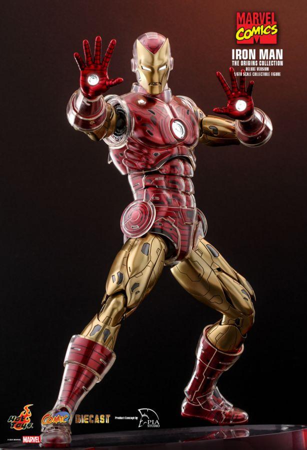 HOTCMS08D38 Marvel Comics - Iron Man Origins Deluxe 1:6 Scale 12" Diecast Action Figure - Hot Toys - Titan Pop Culture