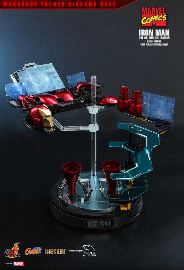 HOTCMS08D38 Marvel Comics - Iron Man Origins Deluxe 1:6 Scale 12" Diecast Action Figure - Hot Toys - Titan Pop Culture