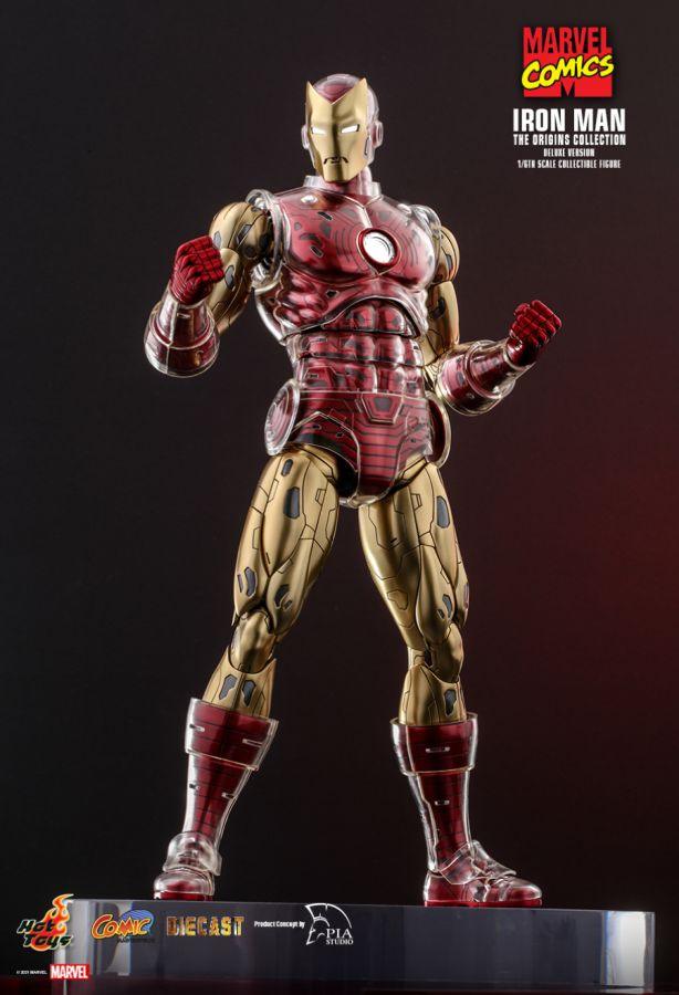 HOTCMS08D38 Marvel Comics - Iron Man Origins Deluxe 1:6 Scale 12" Diecast Action Figure - Hot Toys - Titan Pop Culture