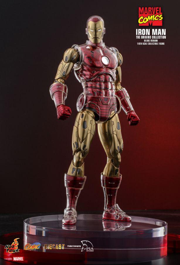 HOTCMS08D38 Marvel Comics - Iron Man Origins Deluxe 1:6 Scale 12" Diecast Action Figure - Hot Toys - Titan Pop Culture