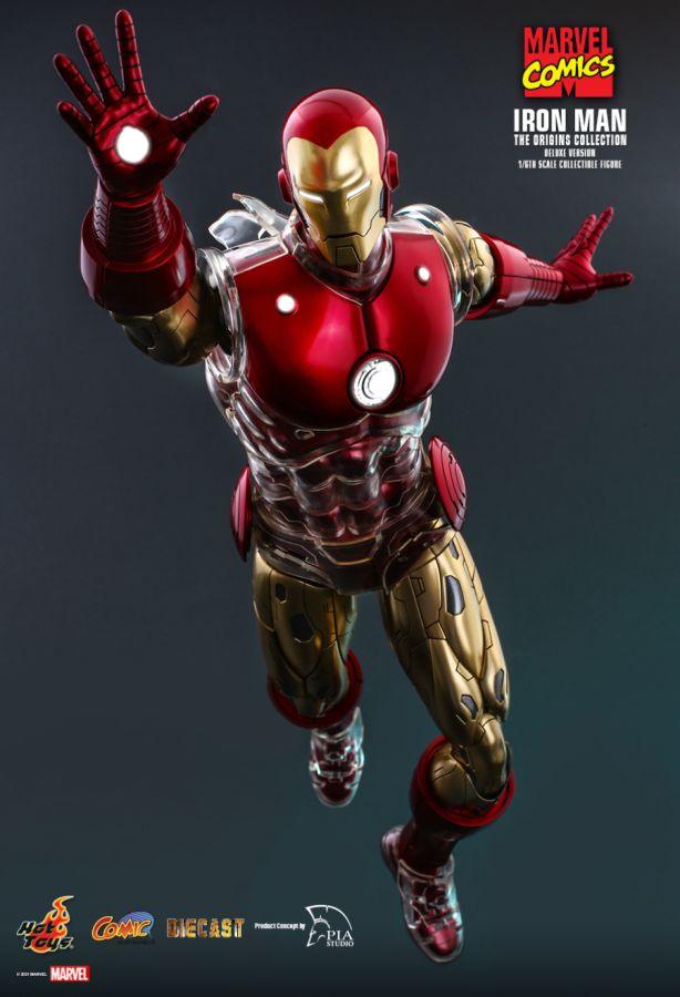 HOTCMS08D38 Marvel Comics - Iron Man Origins Deluxe 1:6 Scale 12" Diecast Action Figure - Hot Toys - Titan Pop Culture