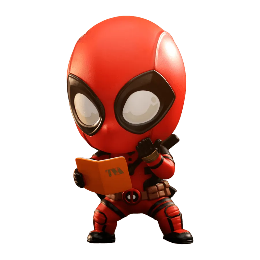 HOTCOSB1088 Deadpool & Wolverine - Deadpool with Book Cosbaby - Hot Toys - Titan Pop Culture