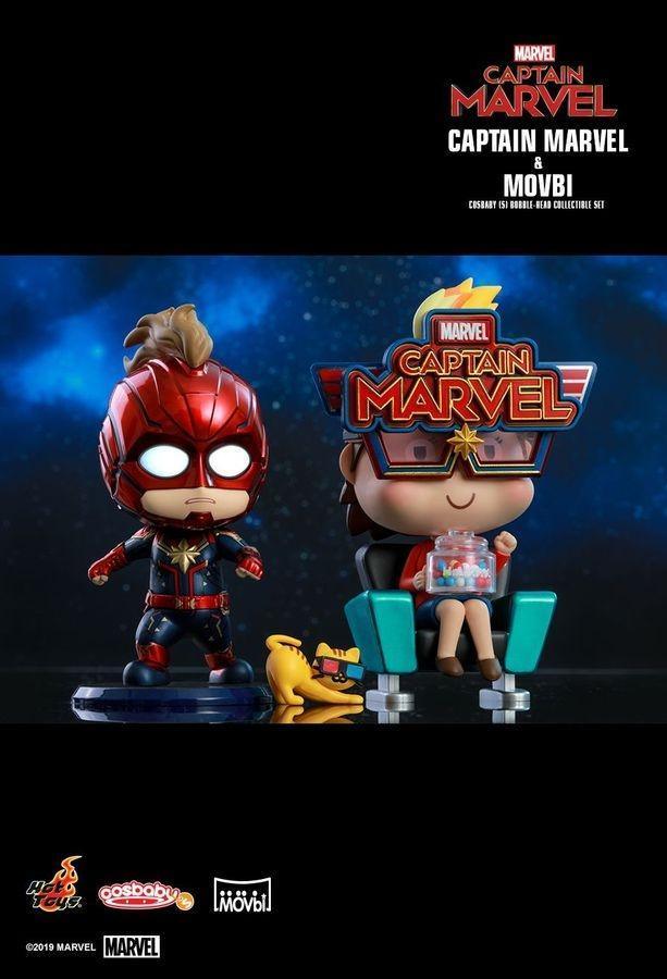 HOTCOSB546 Captain Marvel - Captain Marvel & Movbi Cosbaby Set - Hot Toys - Titan Pop Culture