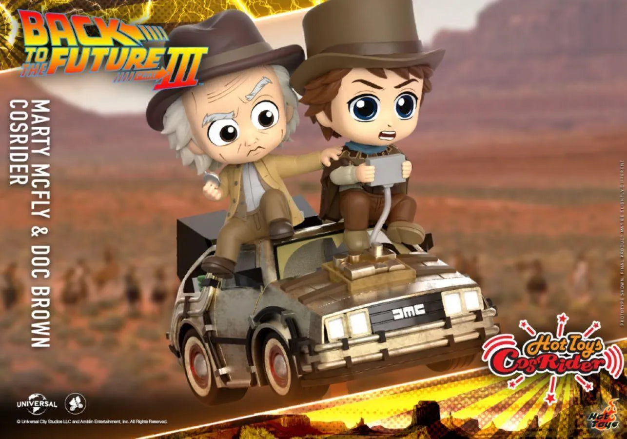 HOTCSRD022 Back to the Future Part III - Marty McFly & Doc Brown Cosrider - Hot Toys - Titan Pop Culture