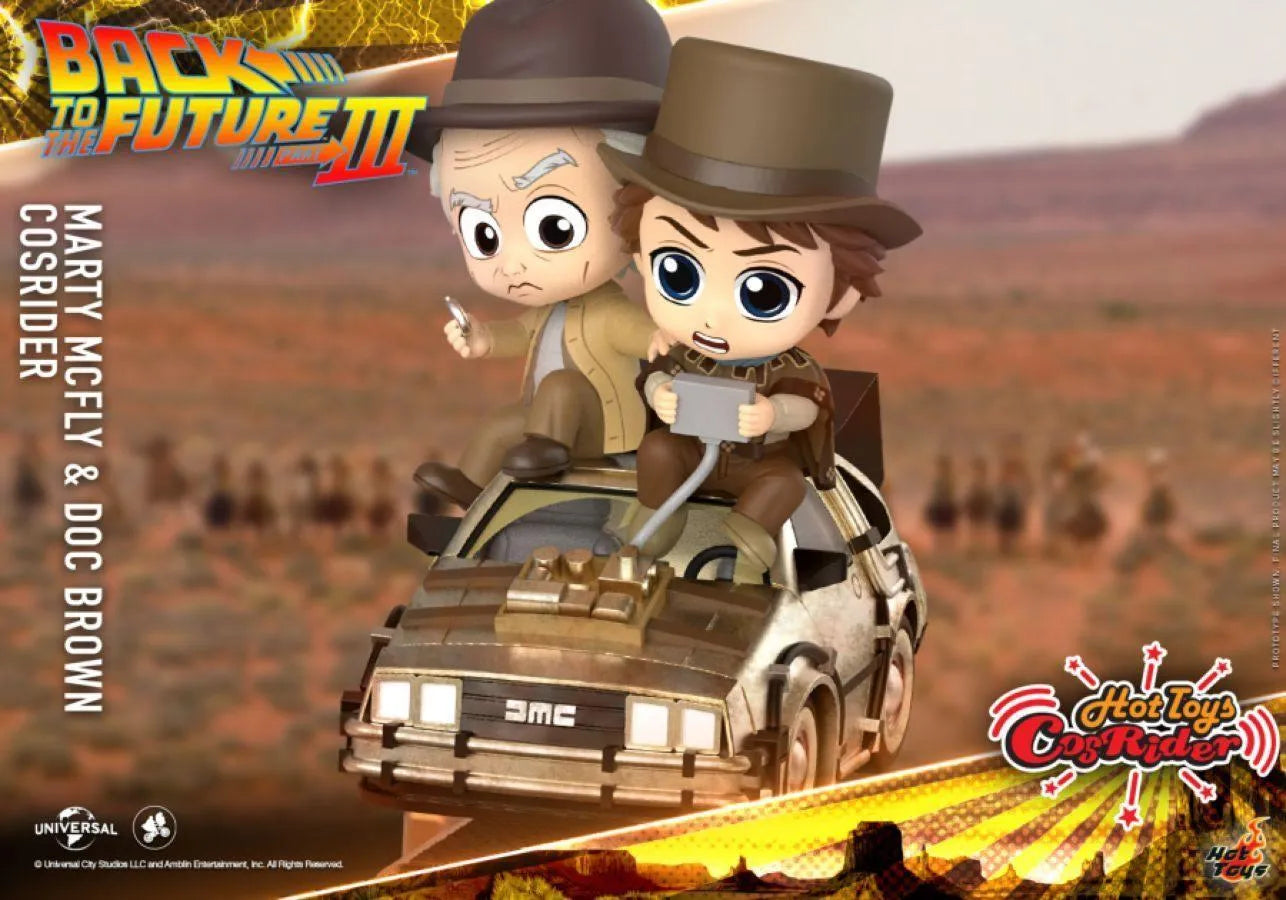 HOTCSRD022 Back to the Future Part III - Marty McFly & Doc Brown Cosrider - Hot Toys - Titan Pop Culture