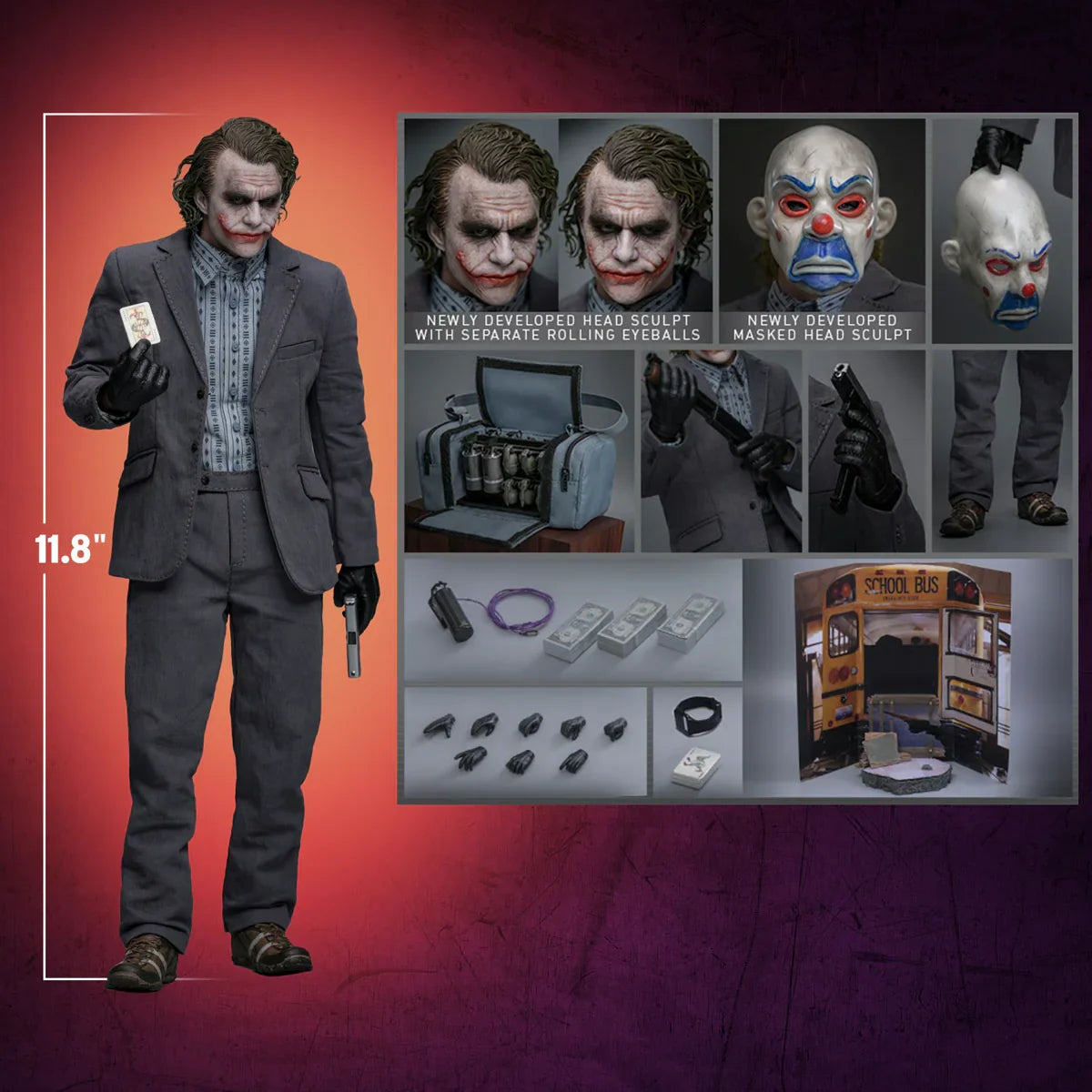 The Dark Knight - The Joker (Bank Robber Version) 1:6 Scale Collectable Action Figure