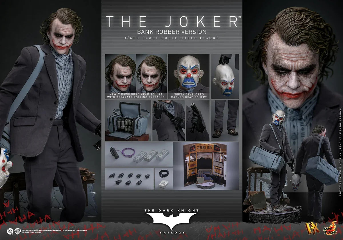 The Dark Knight - The Joker (Bank Robber Version) 1:6 Scale Collectable Action Figure