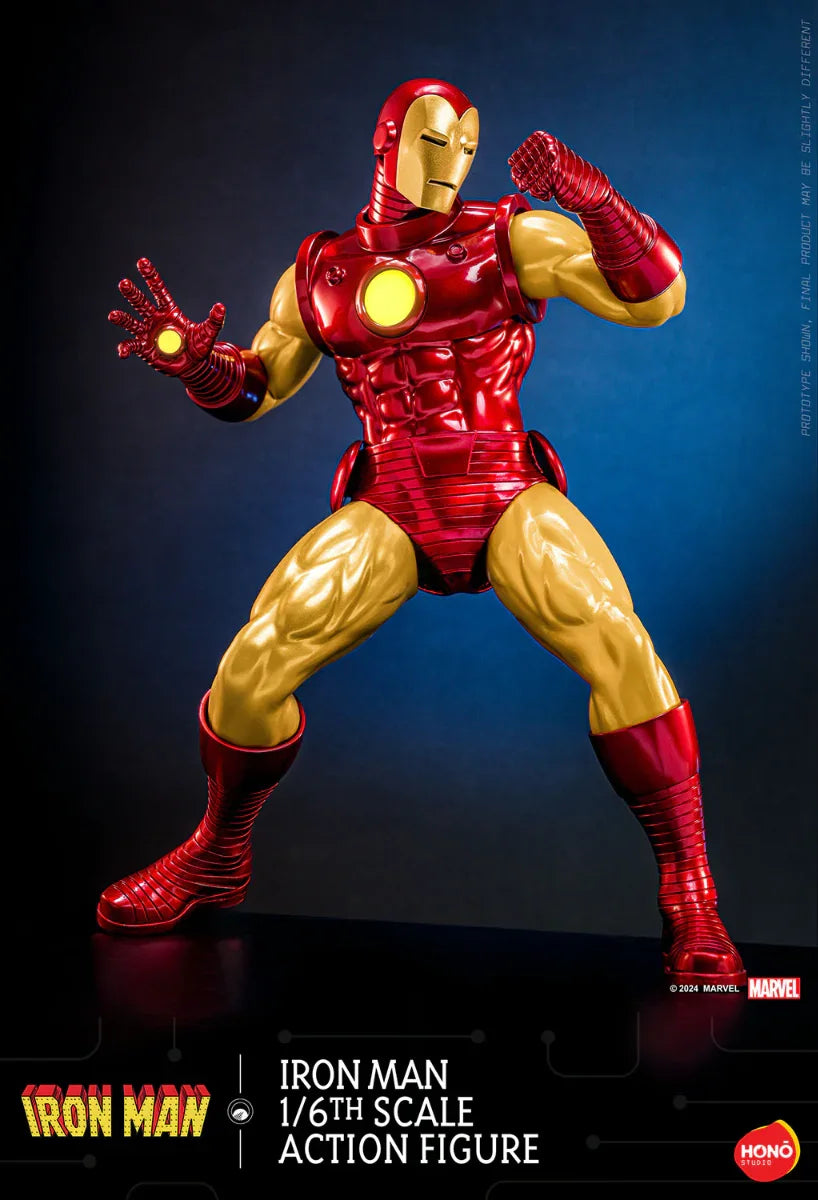 Iron Man - Figura de acción coleccionable a escala 1:6 de Iron Man (HONO STUDIOS)
