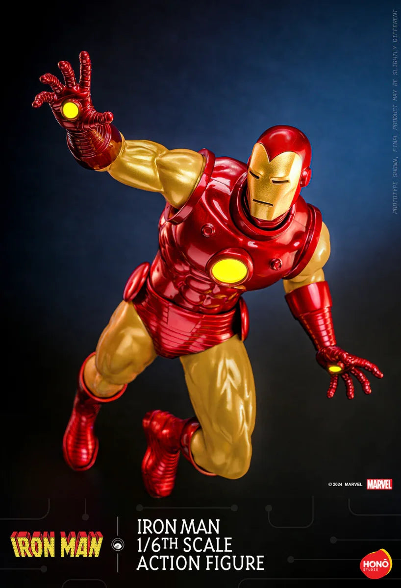 Iron Man - Figura de acción coleccionable a escala 1:6 de Iron Man (HONO STUDIOS)