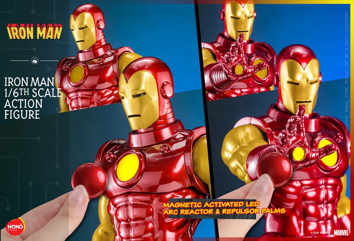 Iron Man - Figura de acción coleccionable a escala 1:6 de Iron Man (HONO STUDIOS)