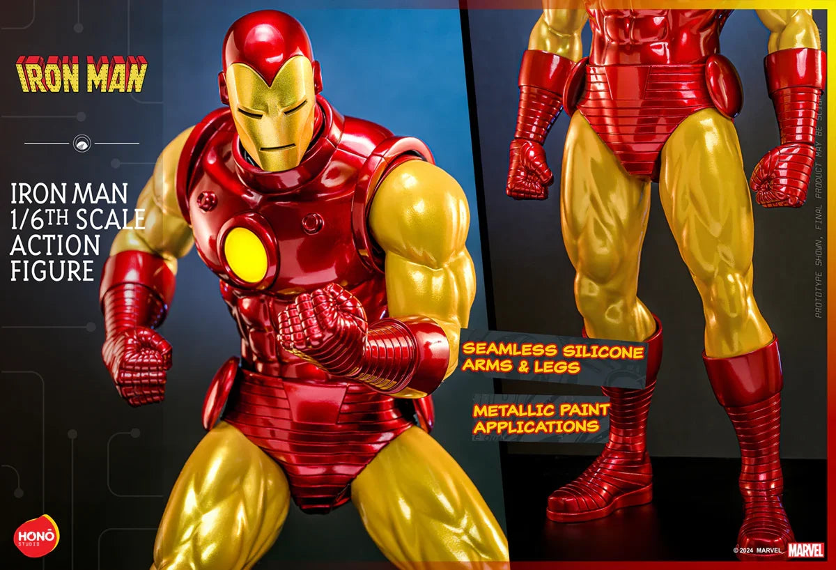 Iron Man - Figura de acción coleccionable a escala 1:6 de Iron Man (HONO STUDIOS)
