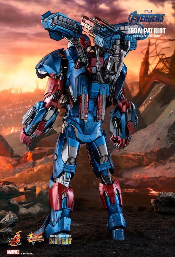HOTMMS547D34 Avengers 4: Endgame - Iron Patriot Diecast 1:6 Scale 12" Action Figure - Hot Toys - Titan Pop Culture