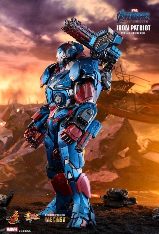 HOTMMS547D34 Avengers 4: Endgame - Iron Patriot Diecast 1:6 Scale 12" Action Figure - Hot Toys - Titan Pop Culture