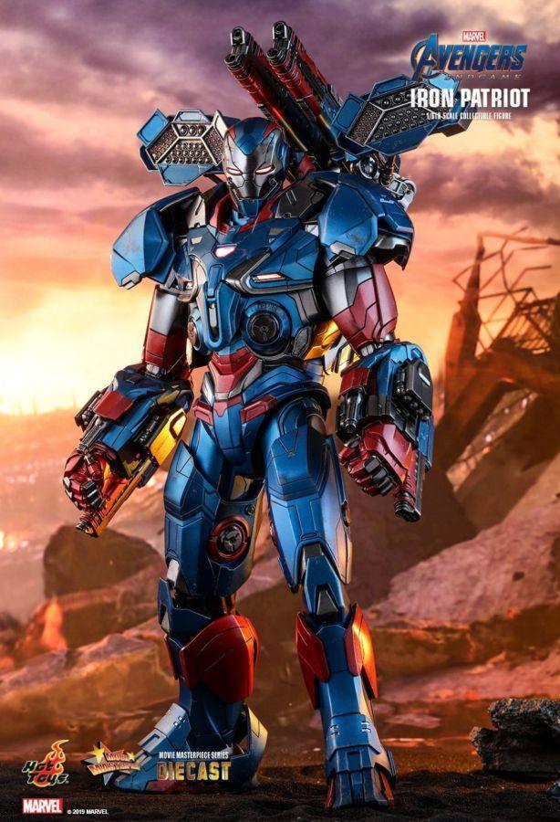 HOTMMS547D34 Avengers 4: Endgame - Iron Patriot Diecast 1:6 Scale 12" Action Figure - Hot Toys - Titan Pop Culture