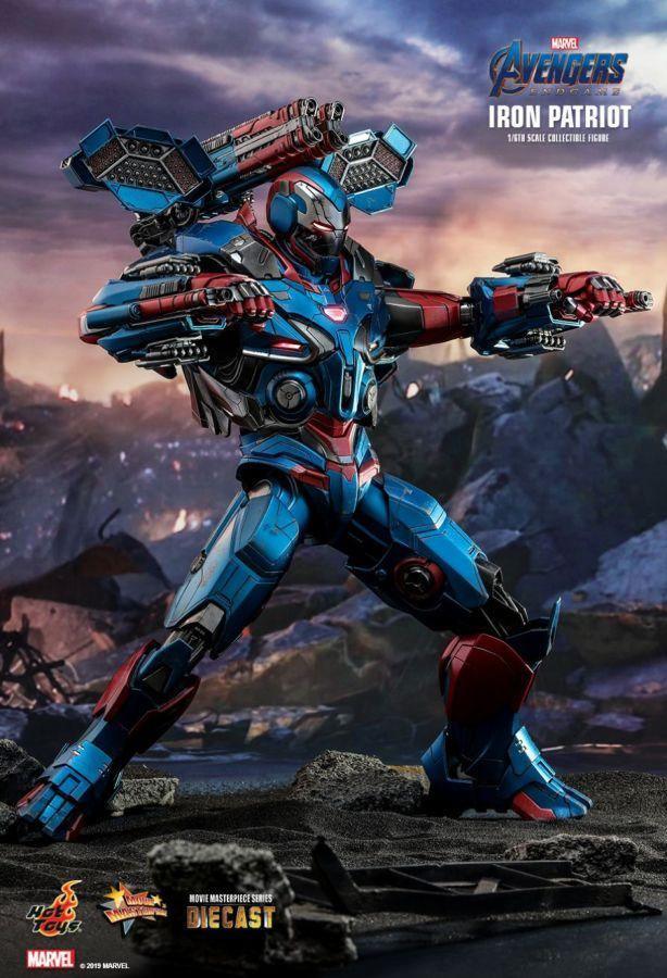 HOTMMS547D34 Avengers 4: Endgame - Iron Patriot Diecast 1:6 Scale 12" Action Figure - Hot Toys - Titan Pop Culture