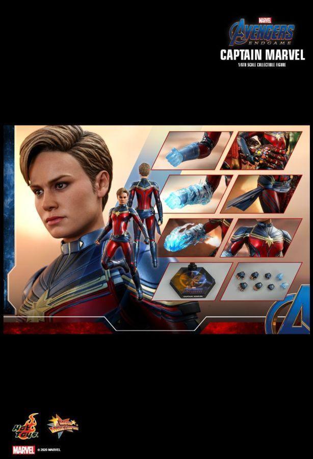 HOTMMS575 Avengers 4: Endgame - Captain Marvel 1:6 Scale 12" Action Figure - Hot Toys - Titan Pop Culture