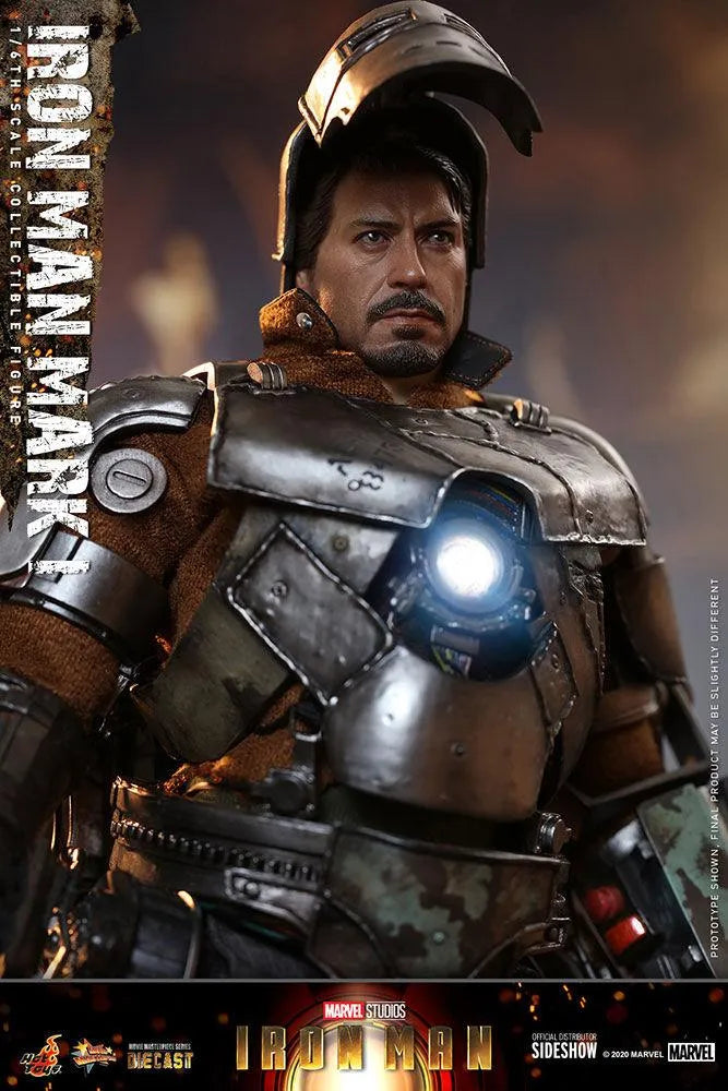 HOTMMS605D40 Iron Man (2008) - Iron Man Mark I 1:6 Scale Collectable Action Figure - Hot Toys - Titan Pop Culture