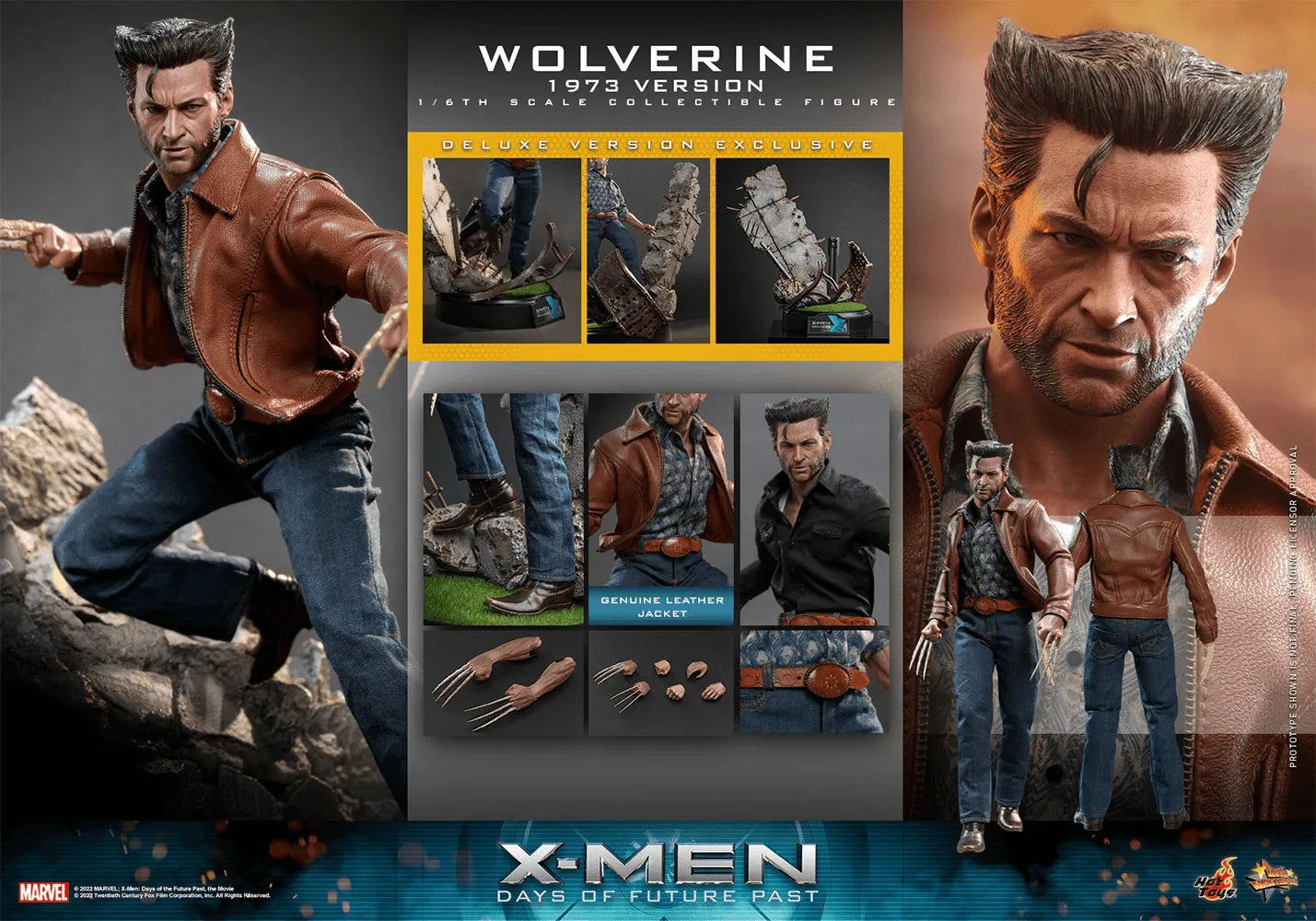 HOTMMS660 X-Men 5: Day of Future Past - Wolverine 1973 version Deluxe 1:6 Scale Action Figure - Hot Toys - Titan Pop Culture