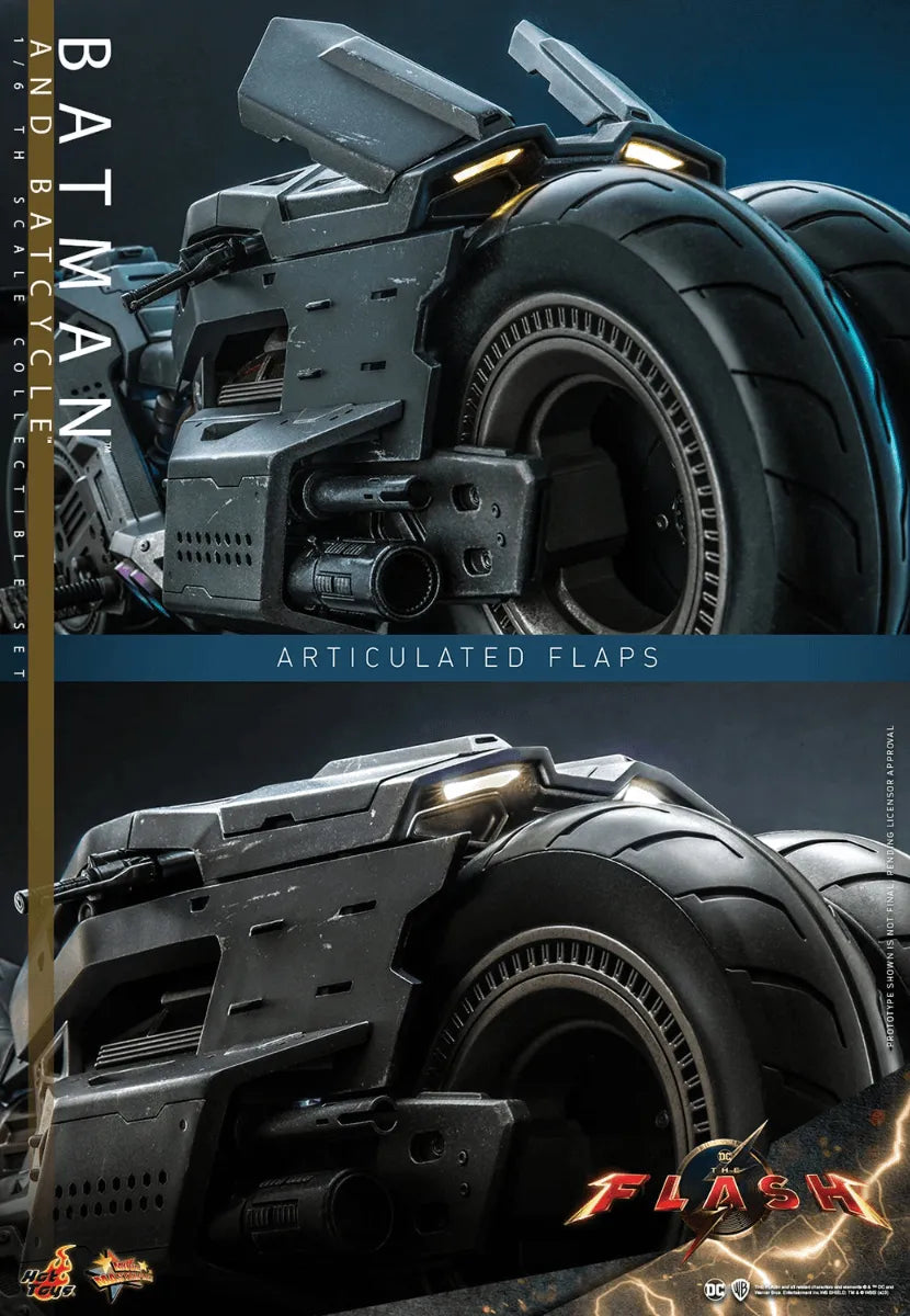 HOTMMS705 The Flash (2023) - Batman & Batcycle 1:6 Scale Collectable Action Figure Set - Hot Toys - Titan Pop Culture