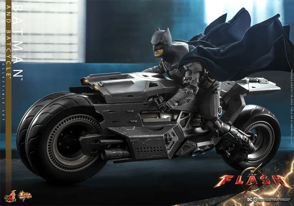 HOTMMS705 The Flash (2023) - Batman & Batcycle 1:6 Scale Collectable Action Figure Set - Hot Toys - Titan Pop Culture
