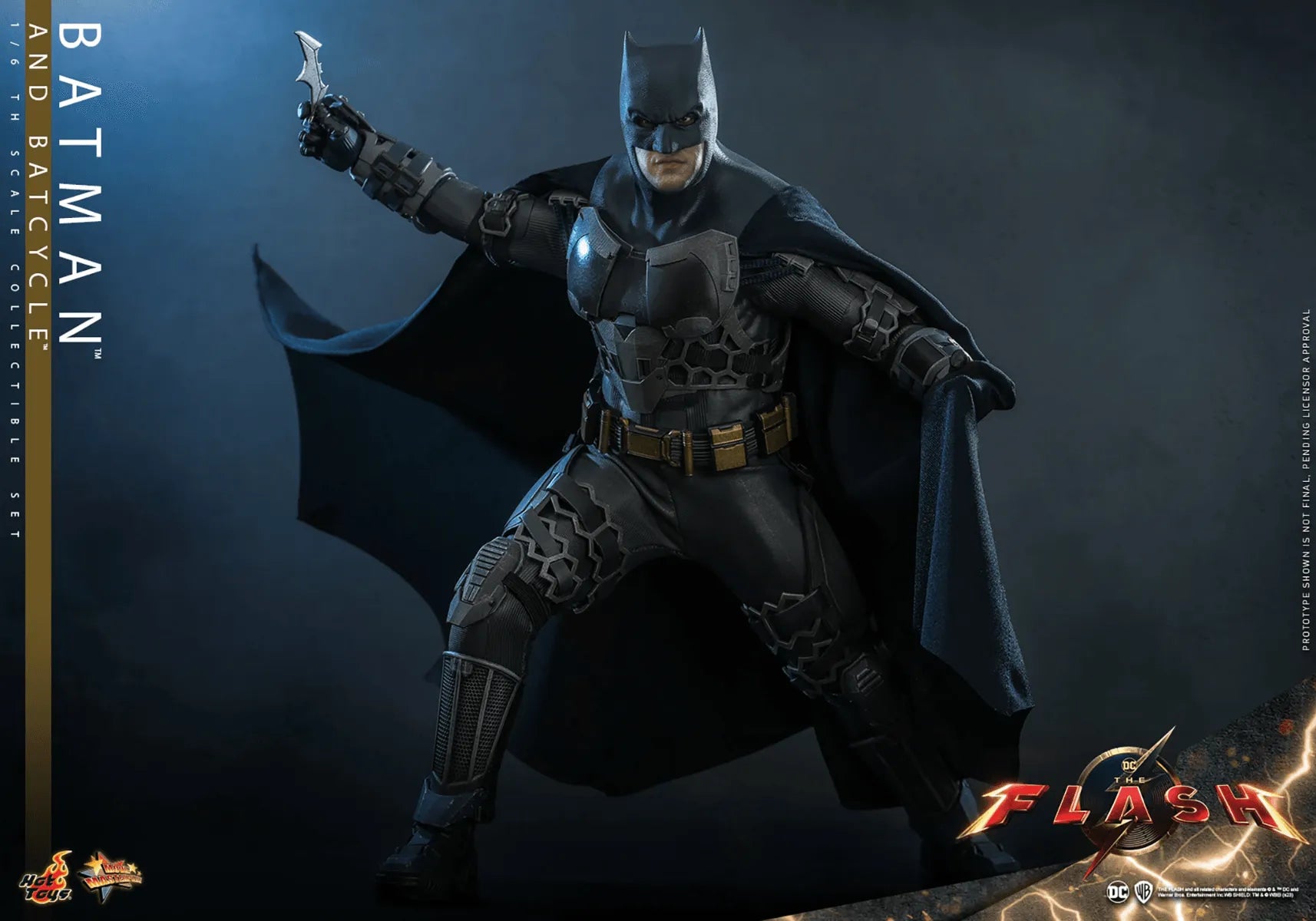 HOTMMS705 The Flash (2023) - Batman & Batcycle 1:6 Scale Collectable Action Figure Set - Hot Toys - Titan Pop Culture