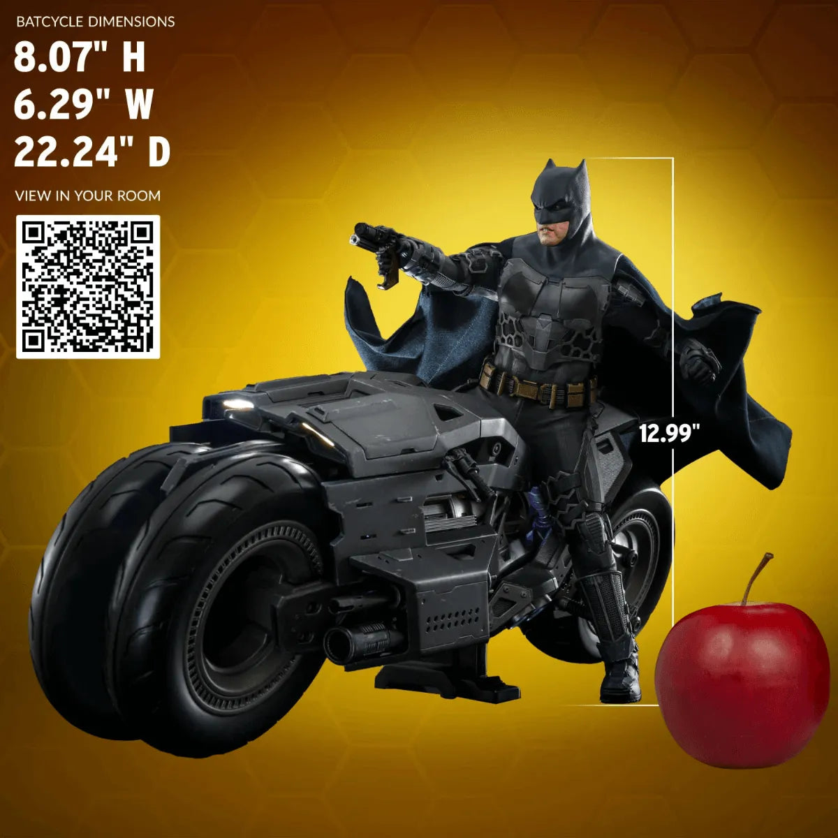 HOTMMS705 The Flash (2023) - Batman & Batcycle 1:6 Scale Collectable Action Figure Set - Hot Toys - Titan Pop Culture