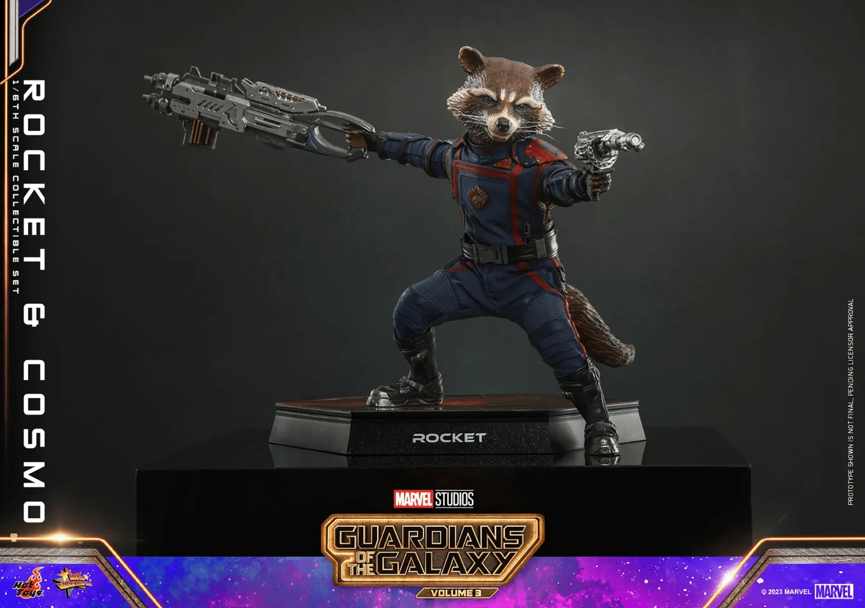 HOTMMS708 Guardians of the Galaxy Vol 3 - Rocket and Cosmo 1:6 Scale Hot Toy Action Figure - Hot Toys - Titan Pop Culture