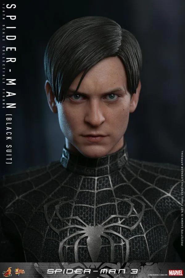 HOTMMS728 Spider-Man 3 - Spider-Man (Black Suit) 1:6 Scale Collectable Action Figure - Hot Toys - Titan Pop Culture