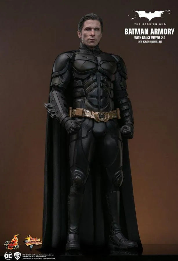HOTMMS750 The Dark Knight - Batman Armory with Bruce Wayne (2.0) 1:6 Scale Collectible Figure Set - Hot Toys - Titan Pop Culture