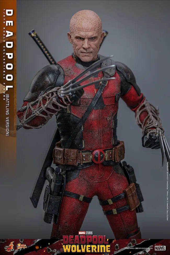 HOTMMS782 Deadpool & Wolverine - Deadpool (Battling Version) 1:6 Scale Collectible Action Figure - Hot Toys - Titan Pop Culture