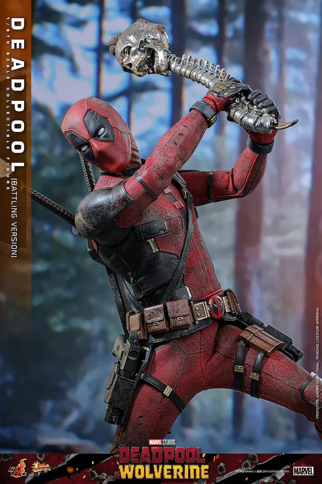 HOTMMS782 Deadpool & Wolverine - Deadpool (Battling Version) 1:6 Scale Collectible Action Figure - Hot Toys - Titan Pop Culture