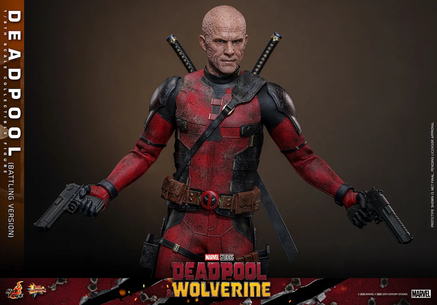 HOTMMS782 Deadpool & Wolverine - Deadpool (Battling Version) 1:6 Scale Collectible Action Figure - Hot Toys - Titan Pop Culture