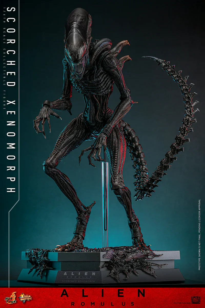 Alien: Romulus - Figura de acción coleccionable de Xenomorfo Quemado a escala 1:6