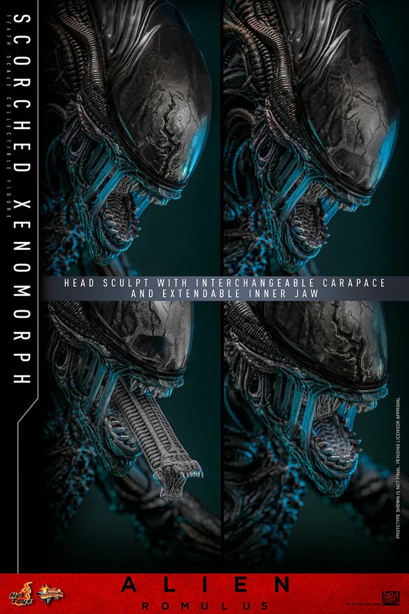 Alien: Romulus - Figura de acción coleccionable de Xenomorfo Quemado a escala 1:6