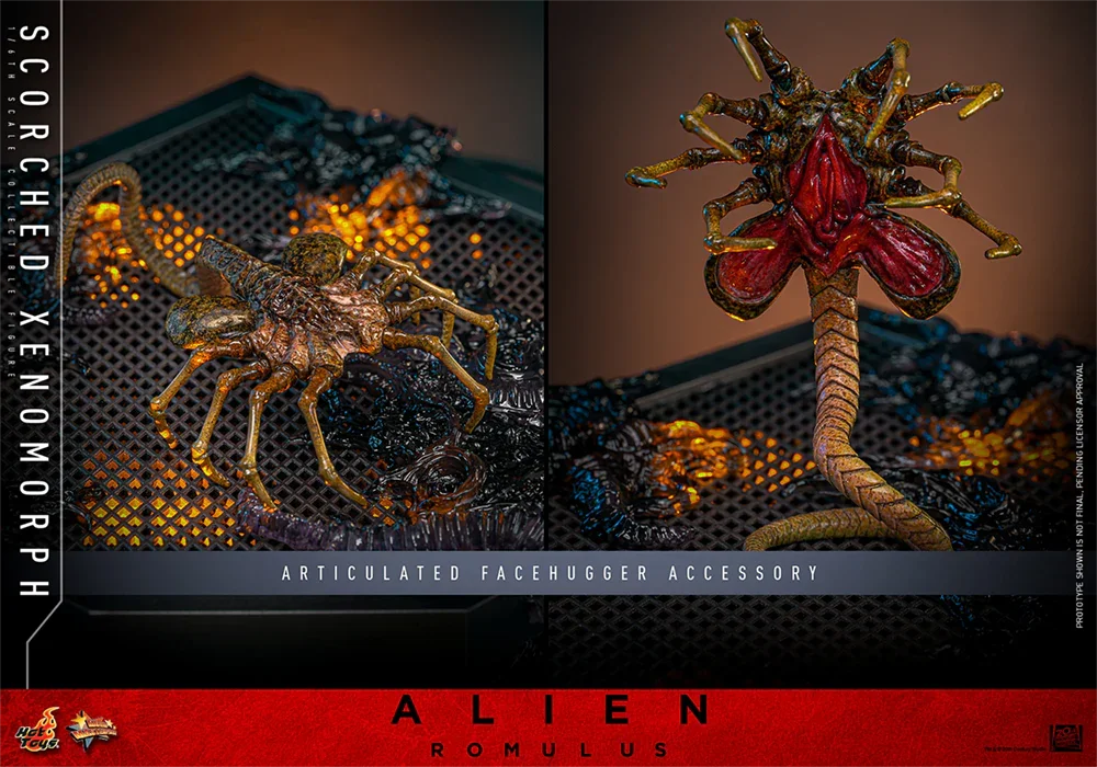 Alien: Romulus - Figura de acción coleccionable de Xenomorfo Quemado a escala 1:6