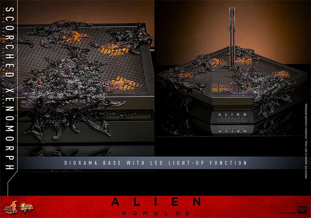 Alien: Romulus - Figura de acción coleccionable de Xenomorfo Quemado a escala 1:6