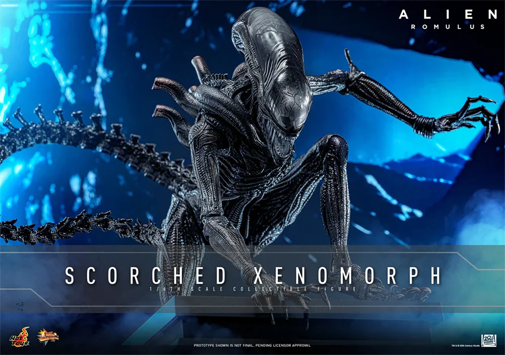 Alien: Romulus - Figura de acción coleccionable de Xenomorfo Quemado a escala 1:6
