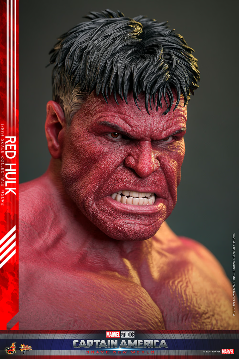Capitán América: Un mundo feliz - Figura de acción coleccionable de Hulk Rojo a escala 1:6