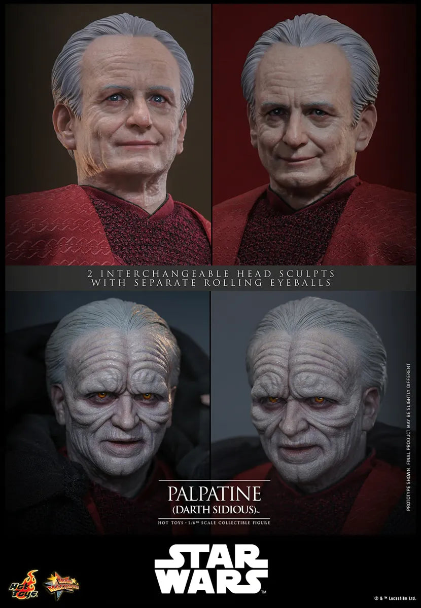 HOTMMS805 Star Wars - Palpatine (Darth Sidious) 1:6 Scale Collectable Action Figure - Hot Toys - Titan Pop Culture