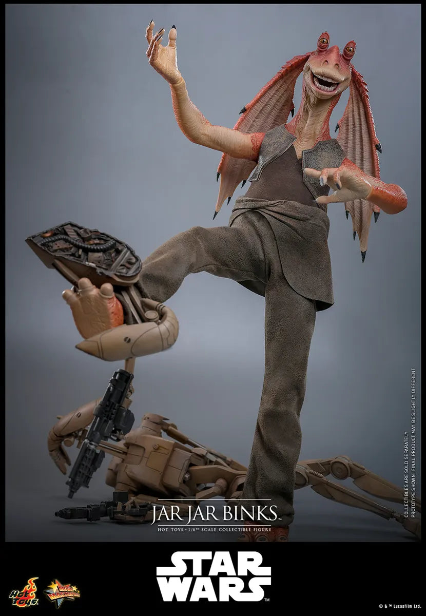HOTMMS807 Star Wars: The Phantom Menace - Jar Jar Binks 1:6 Scale Collectable Action Figure - Hot Toys - Titan Pop Culture