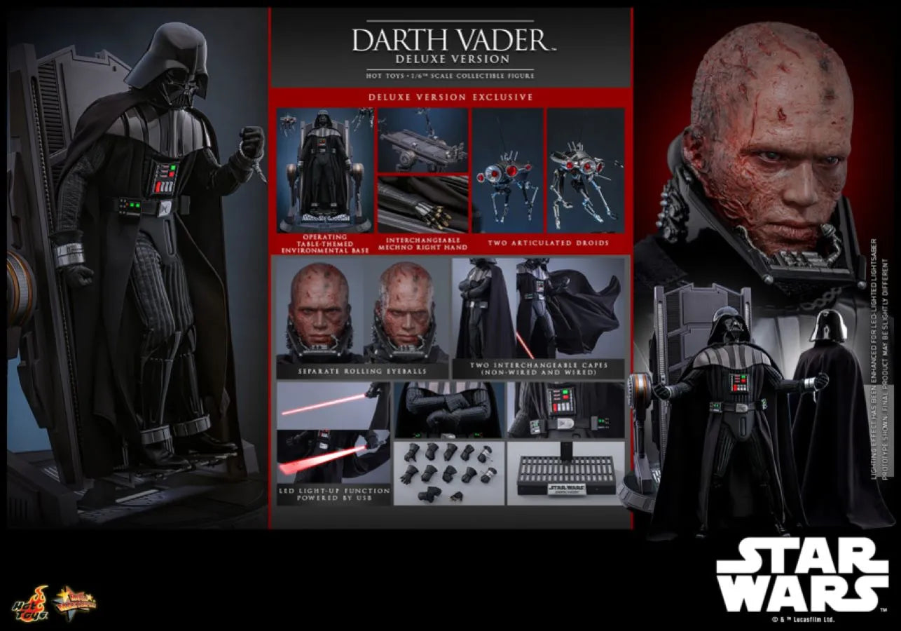 HOTMMS811 Star Wars: Revenge of the Sith - Darth Vader Deluxe 1:6 Scale Collectable Action Figure - Hot Toys - Titan Pop Culture