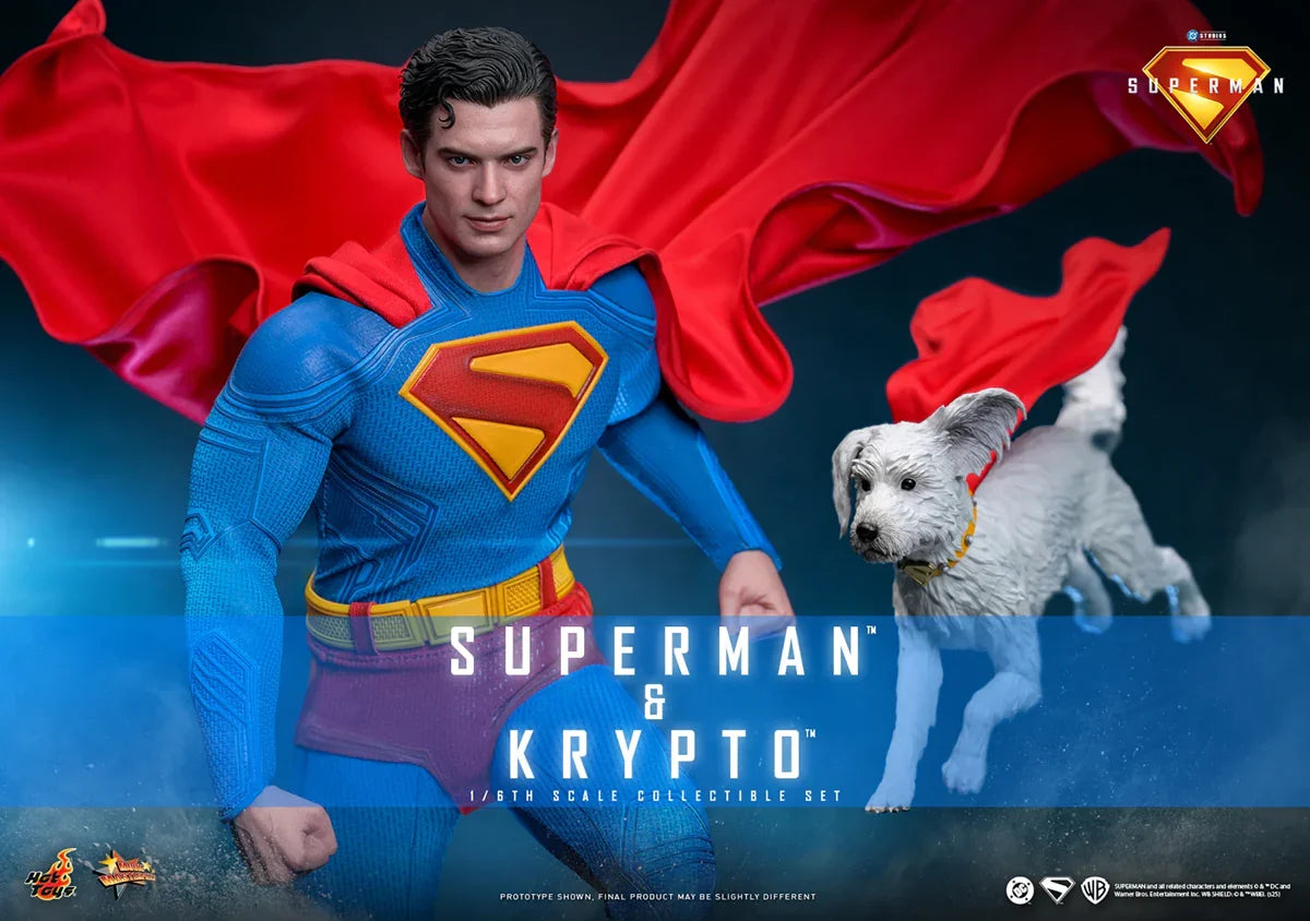 Superman (2025) - Superman & Krypto 1:6 Scale Collectable Action Figure Set