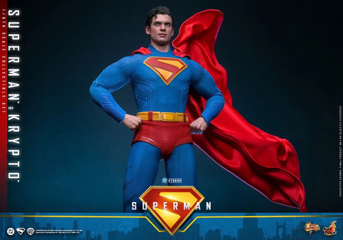 Superman (2025) - Figuras de acción coleccionables de Superman y Krypto a escala 1:6
