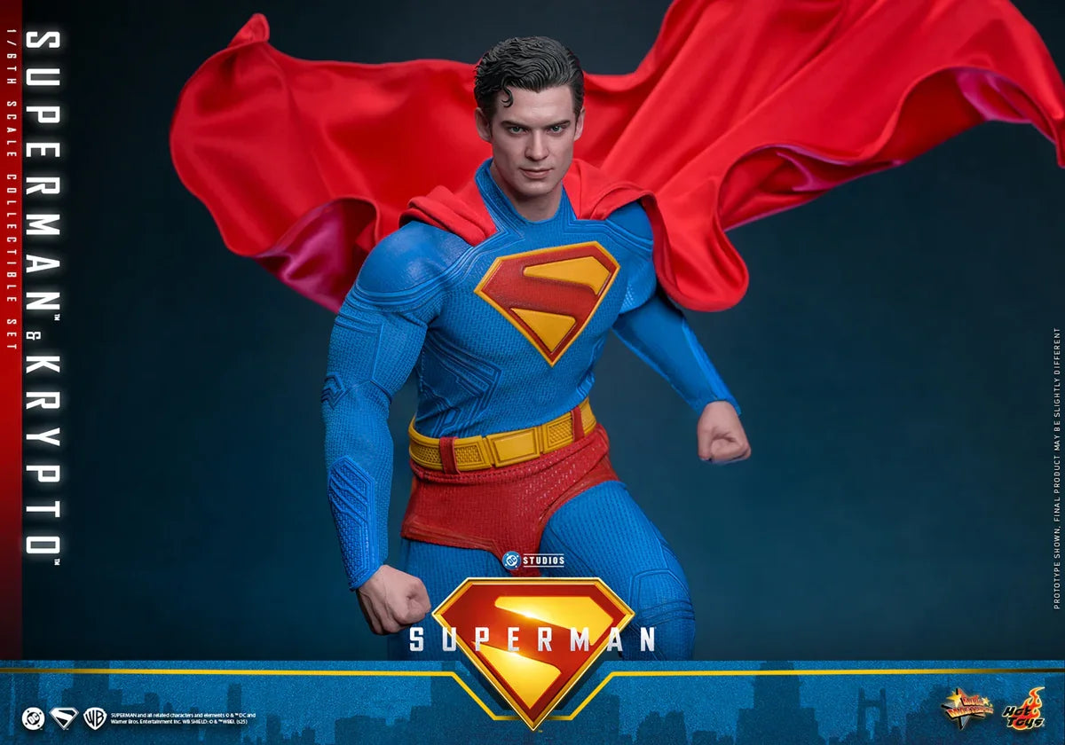 Superman (2025) - Figuras de acción coleccionables de Superman y Krypto a escala 1:6