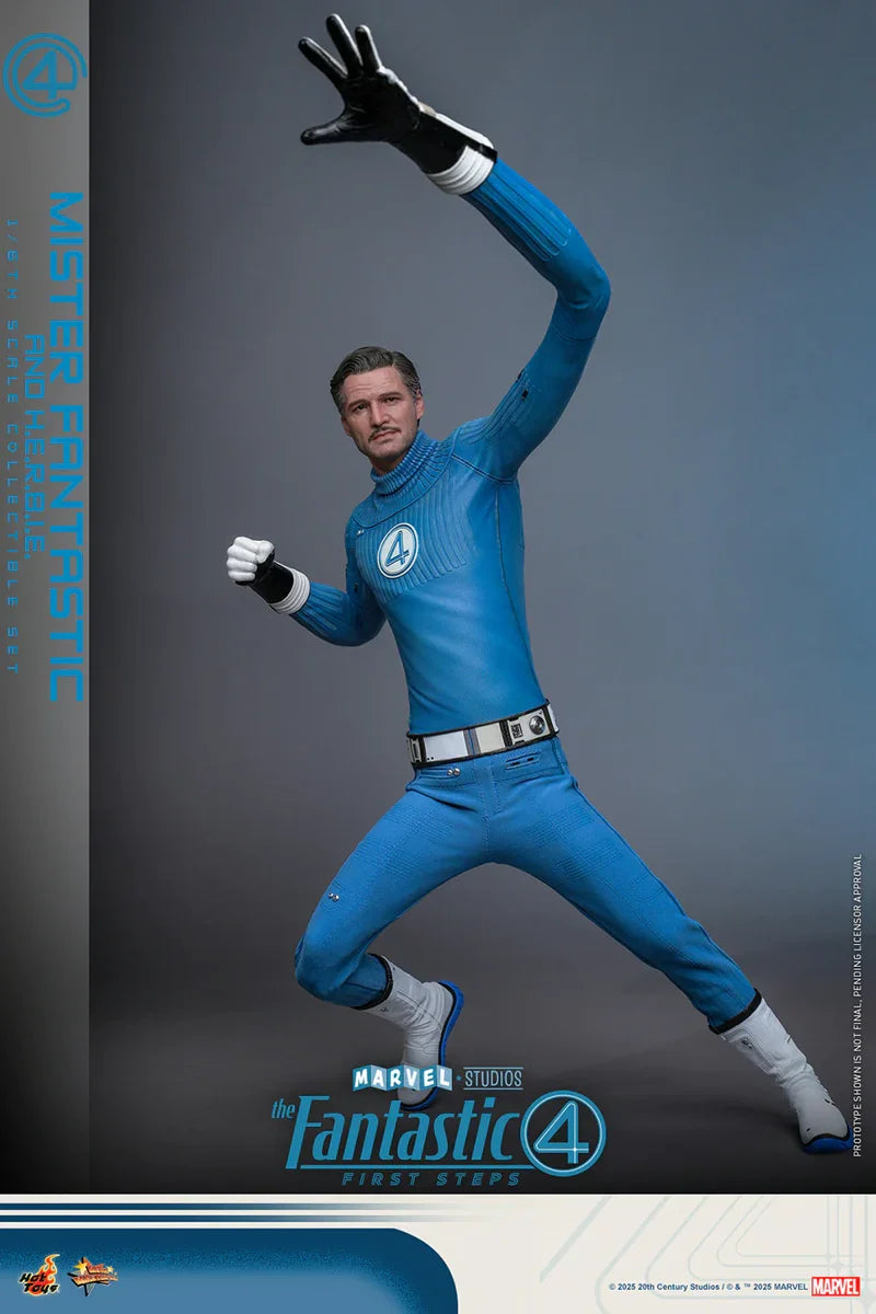 Los Cuatro Fantásticos: Primeros Pasos - Figuras coleccionables a escala 1:6 de Mr. Fantastic y Herbie