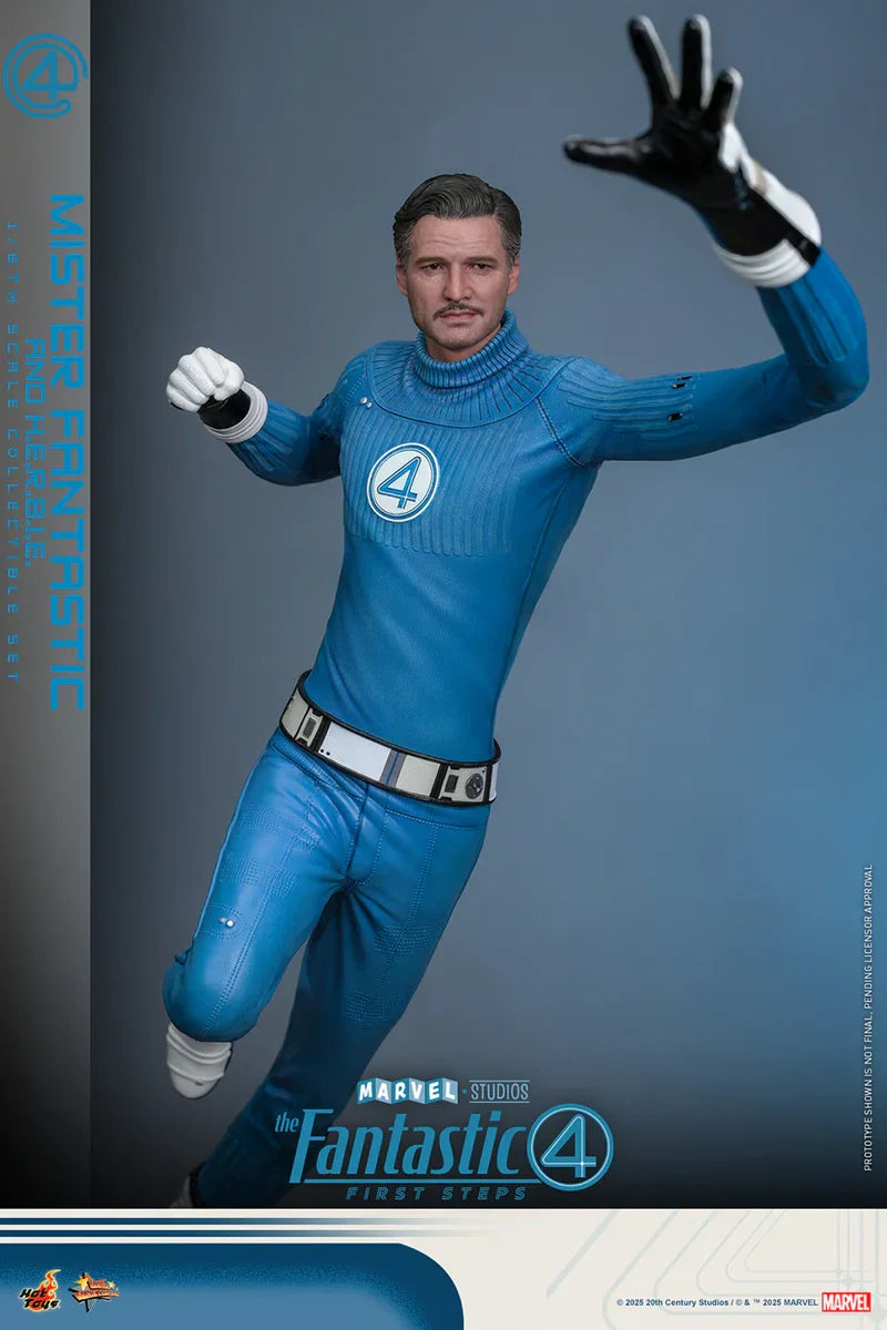 Los Cuatro Fantásticos: Primeros Pasos - Figuras coleccionables a escala 1:6 de Mr. Fantastic y Herbie